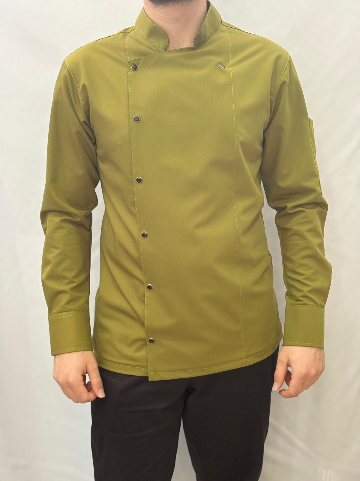 SERENITY LİKRALI FISTIK YEŞİLİ AŞÇI CEKETİ - Görsel 3