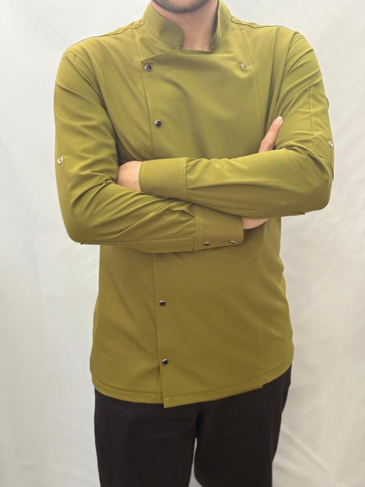 SERENITY LİKRALI FISTIK YEŞİLİ AŞÇI CEKETİ - Görsel 2