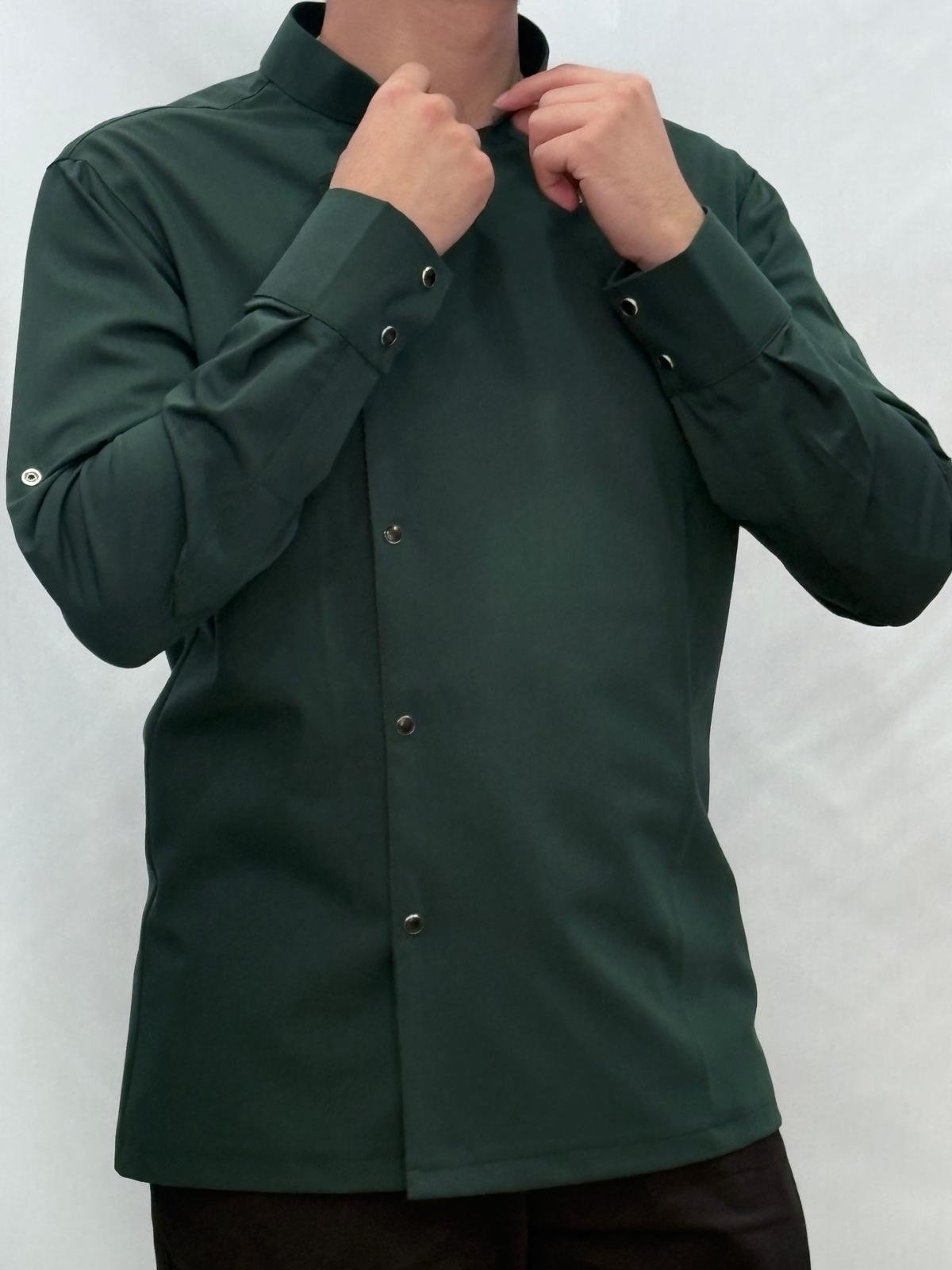 SERENITY LİKRALI KOYU YEŞİL AŞÇI CEKETİ - Görsel 3