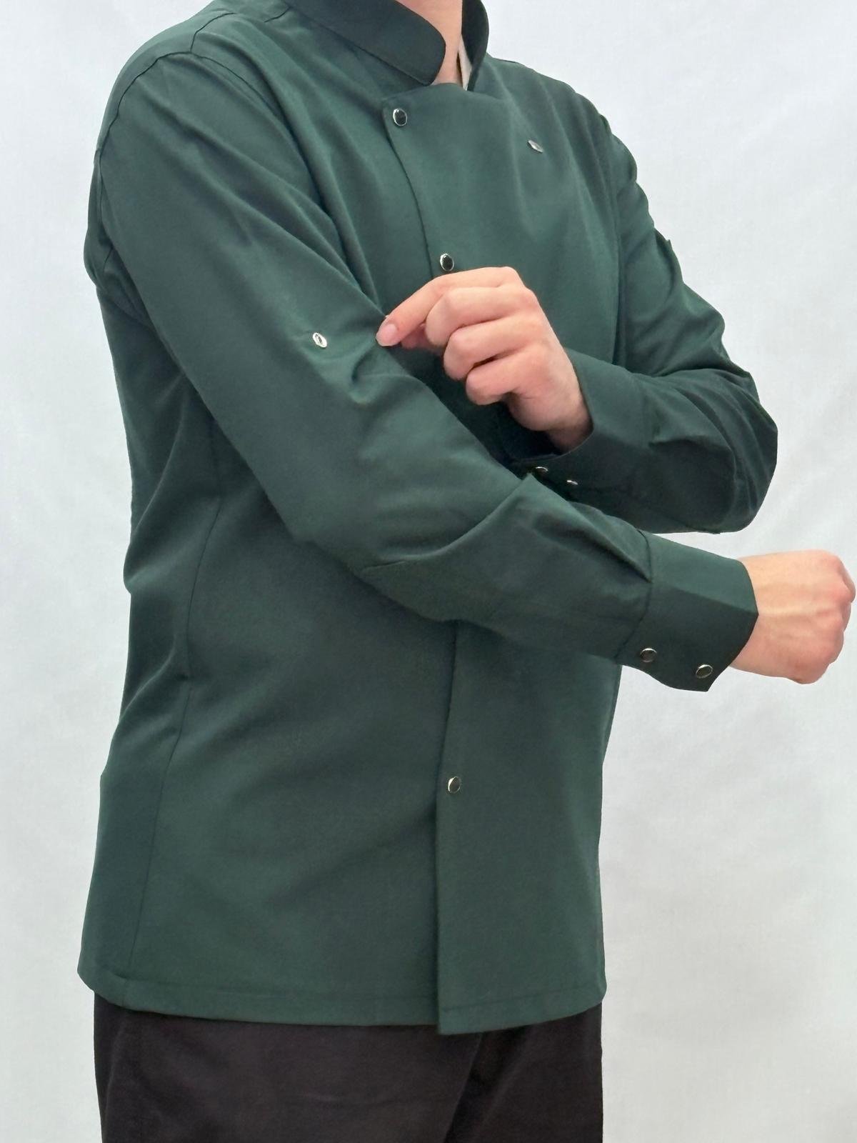 SERENITY LİKRALI KOYU YEŞİL AŞÇI CEKETİ - Görsel 5