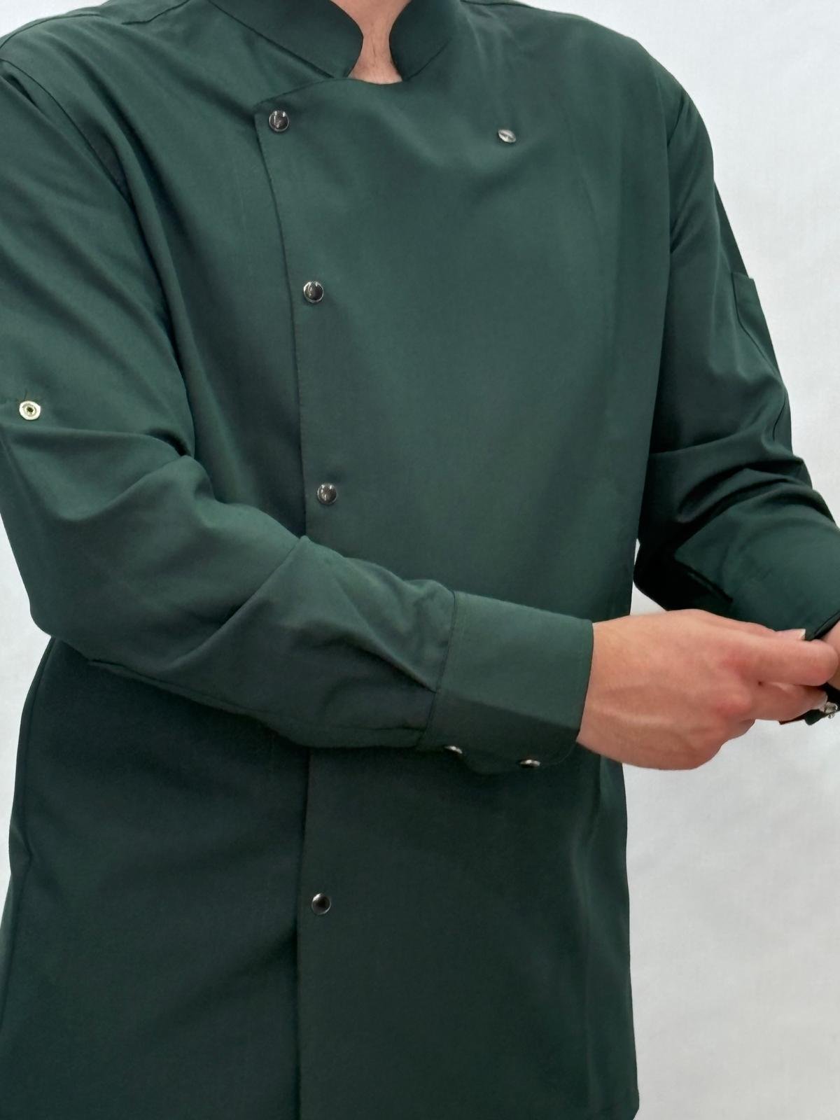 SERENITY LİKRALI KOYU YEŞİL AŞÇI CEKETİ - Görsel 7