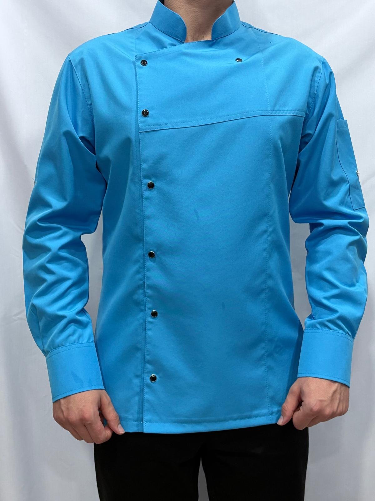 AÇIK MAVİ ALPAKA AŞÇI CEKETİ - Görsel 2