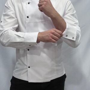 ALPAKA BEYAZ AŞÇI CEKETİ ÖNÜ ROBALI