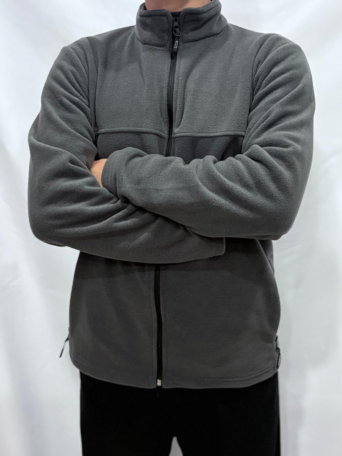 GRİ POLAR CEKET UNIVERSAL 280 GR - Görsel 3