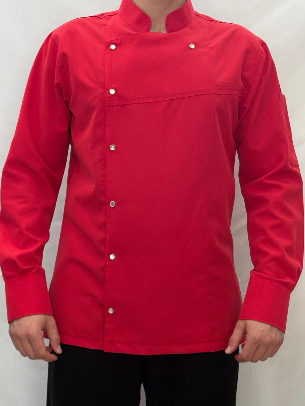 KIRMIZI ALPAKA AŞÇI CEKETİ - Görsel 2