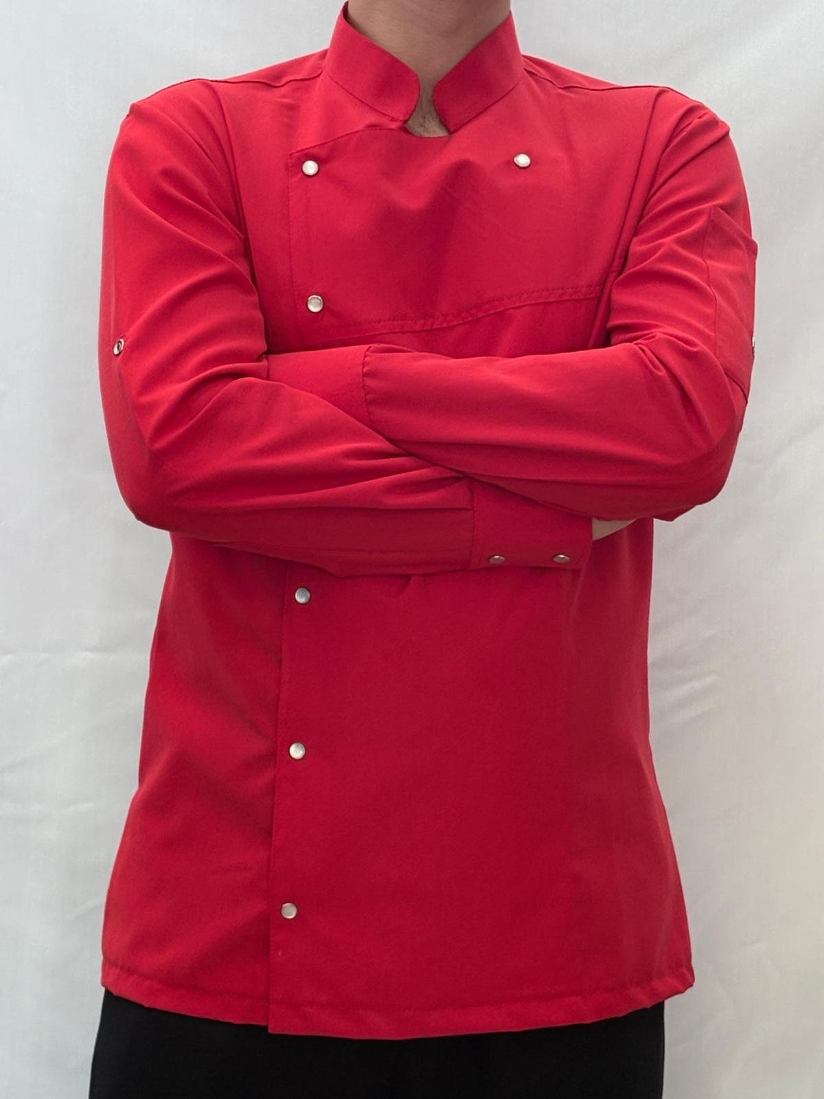 KIRMIZI ALPAKA AŞÇI CEKETİ - Görsel 3