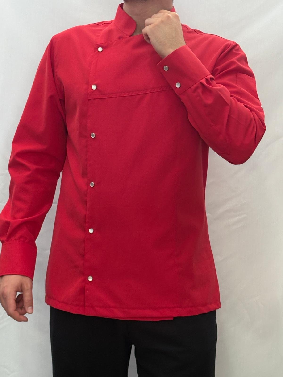 KIRMIZI ALPAKA AŞÇI CEKETİ