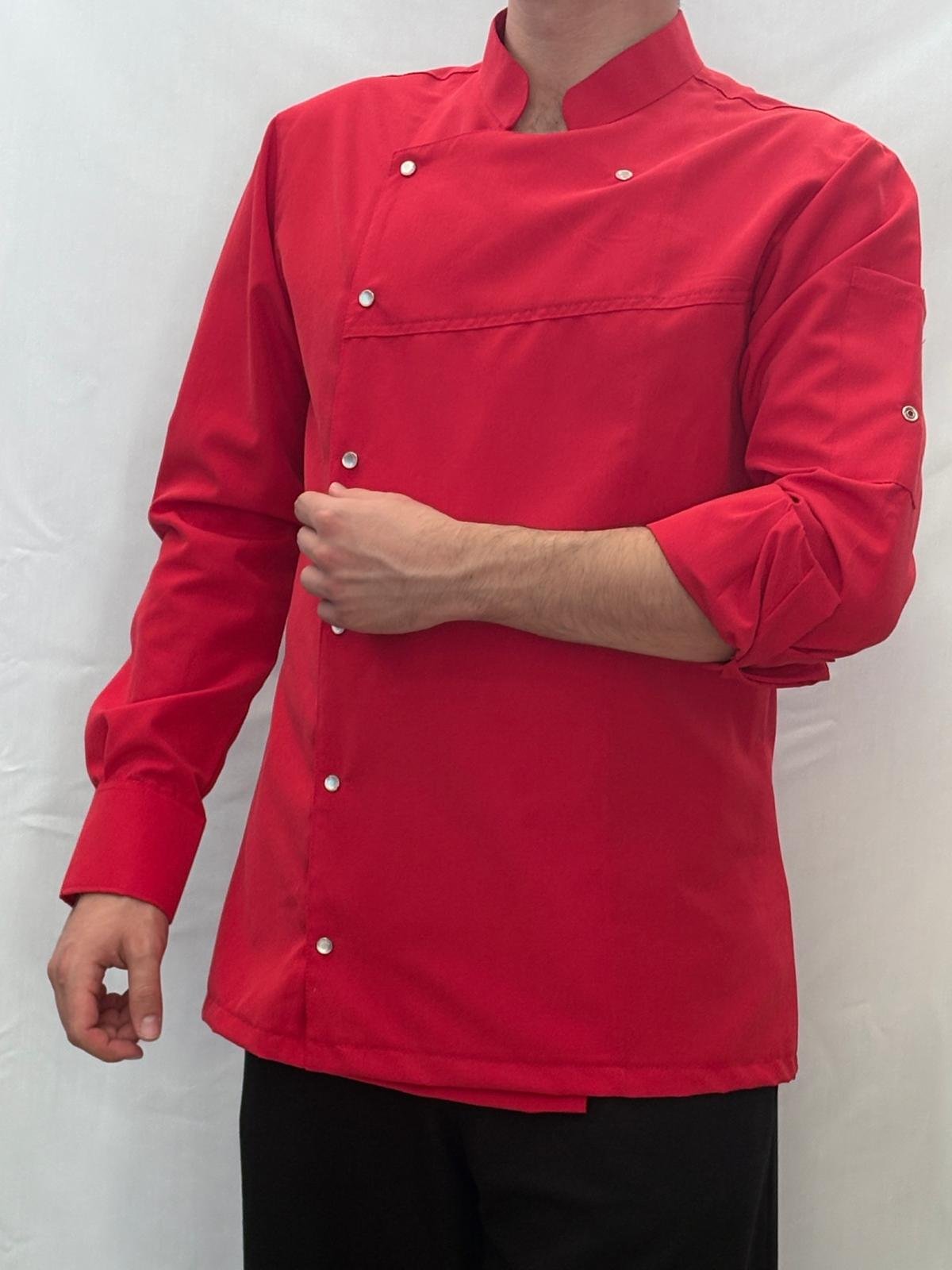 KIRMIZI ALPAKA AŞÇI CEKETİ - Görsel 5