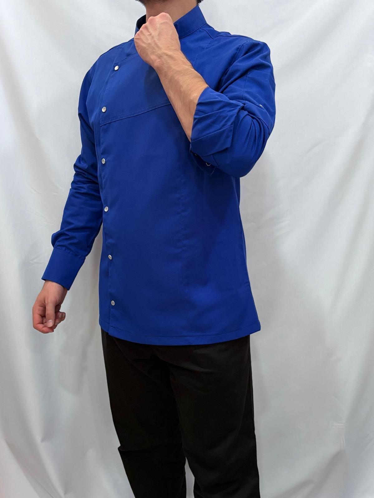 MAVİ ALPAKA AŞÇI CEKETİ