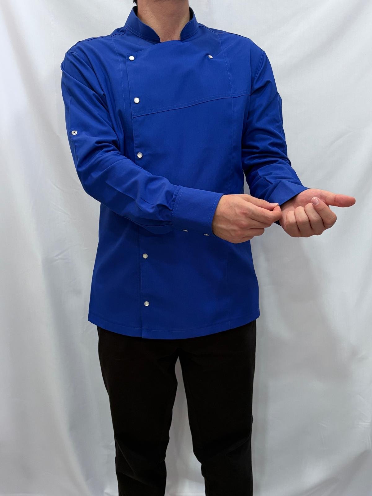 MAVİ ALPAKA AŞÇI CEKETİ - Görsel 4